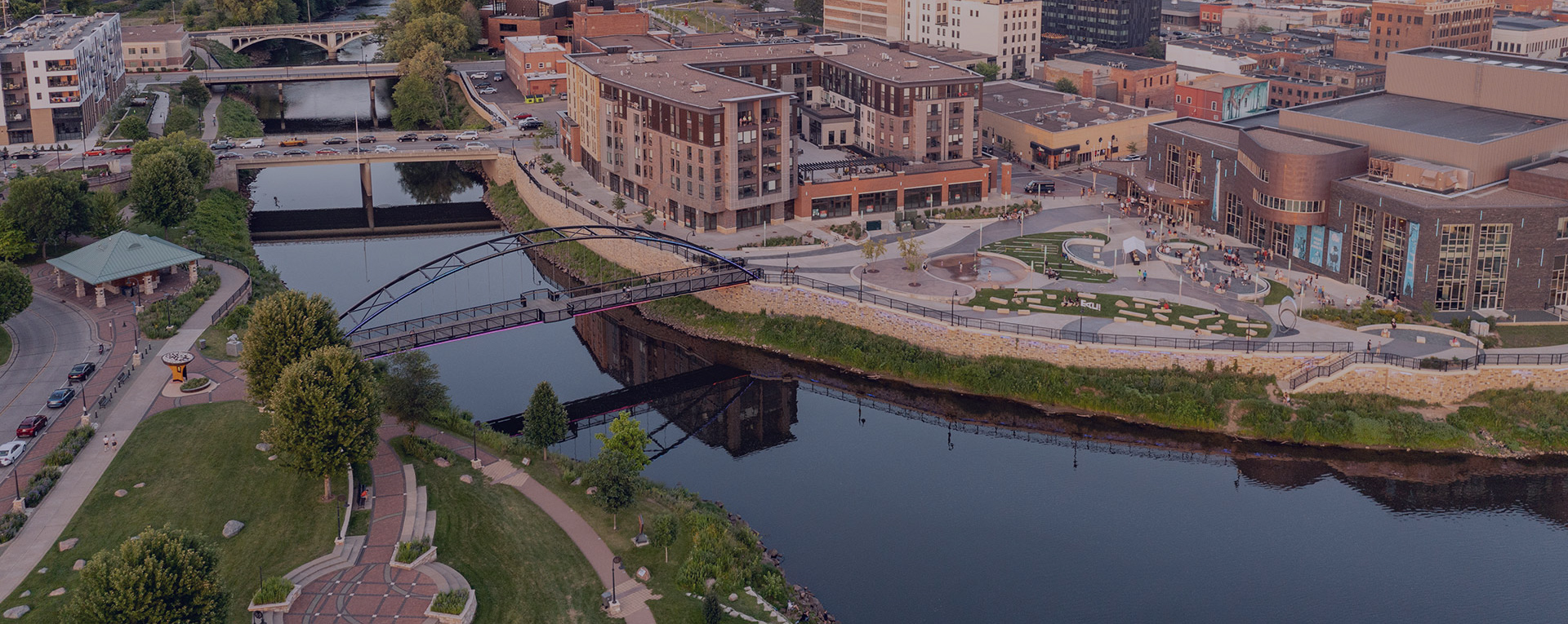 Aerial View of Eau Claire, WI
